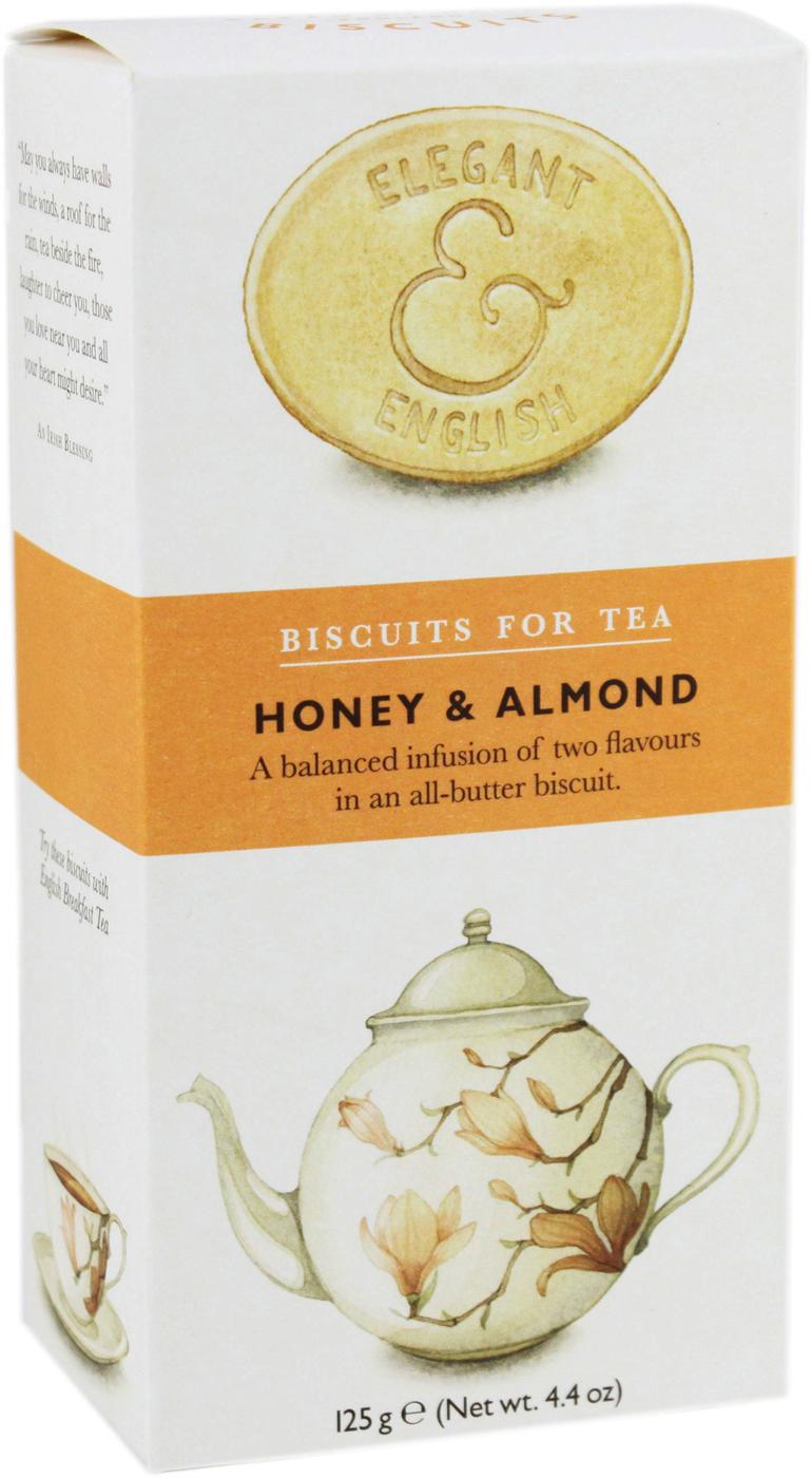 Elegant & English Artisan Tea Biscuits Honey & Almond; image 1 of 2