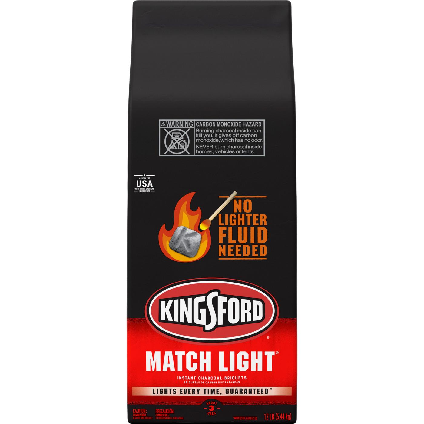 Kingsford Match Light Instant Charcoal Briquettes, BBQ Charcoal for Grilling; image 1 of 11
