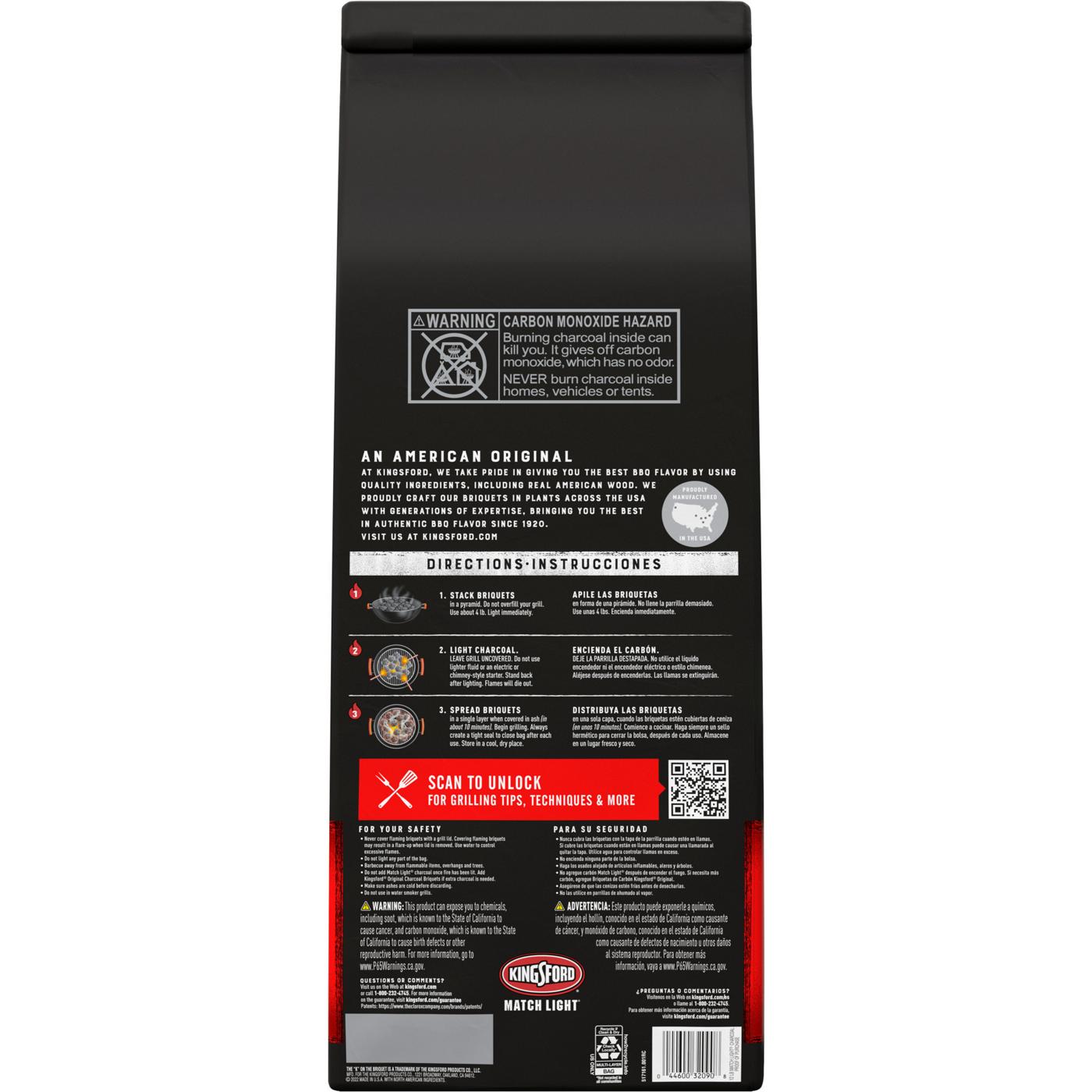 Kingsford Match Light Instant Charcoal Briquettes, BBQ Charcoal for Grilling; image 4 of 11