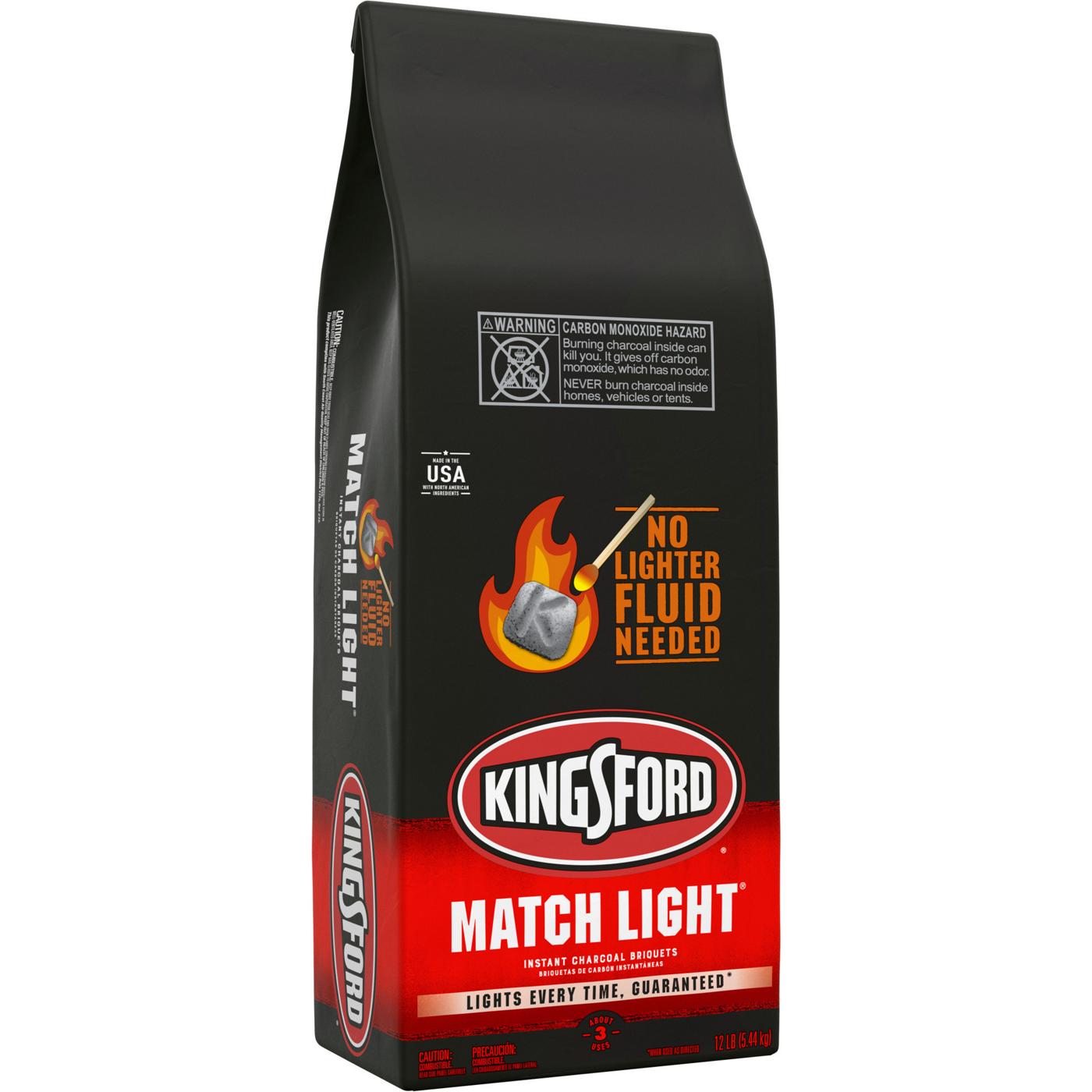 Kingsford Match Light Instant Charcoal Briquettes, BBQ Charcoal for Grilling; image 8 of 11
