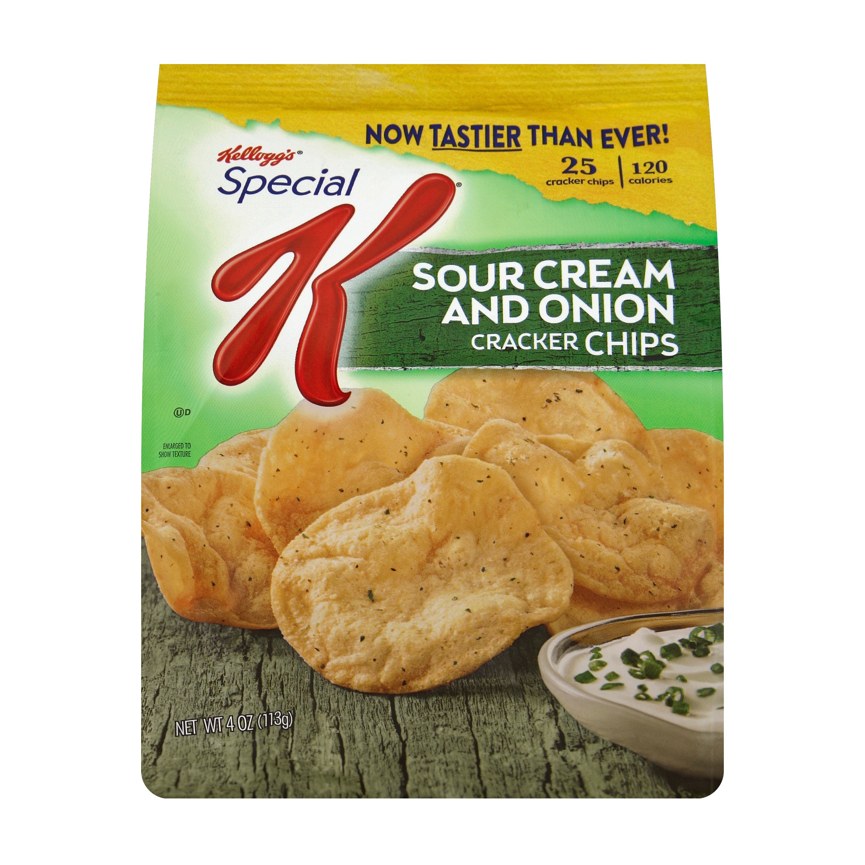 Kellogg's Special K Sour Cream and Onion Cracker Chips Baked Snacks