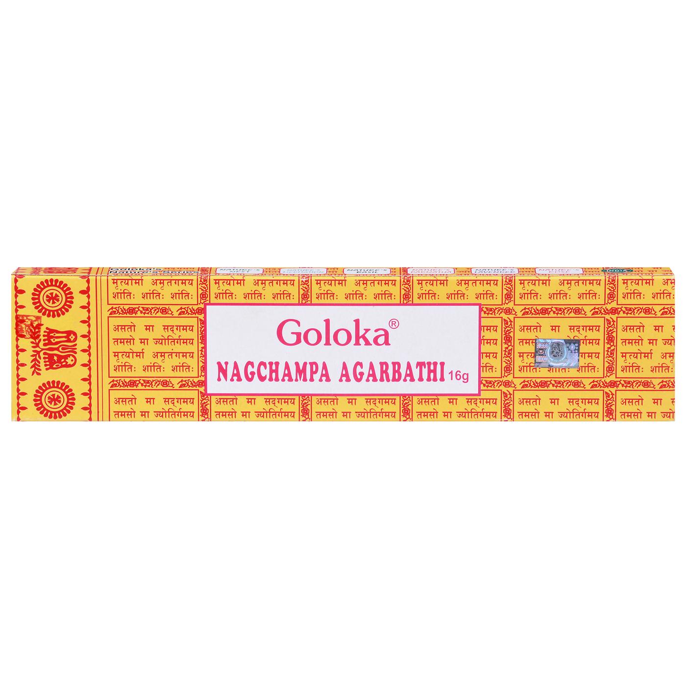 Goloka Nagchampa Agarbathi Incense Sticks; image 1 of 3