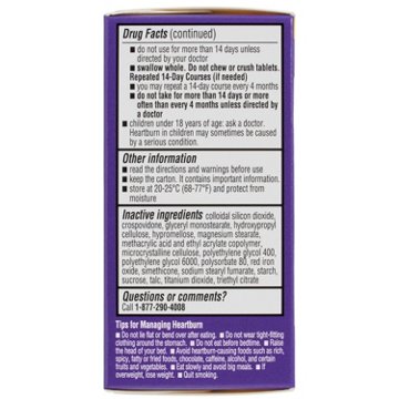 H-E-B Omeprazole Delayed Release Acid Relief Tablets – 20 mg, 14-ct