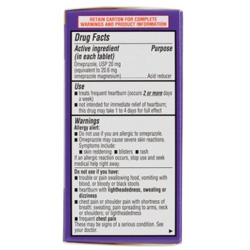 H-E-B Omeprazole Delayed Release Acid Relief Tablets – 20 mg, 14-ct