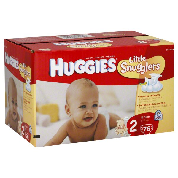 huggies box of diapers size 2