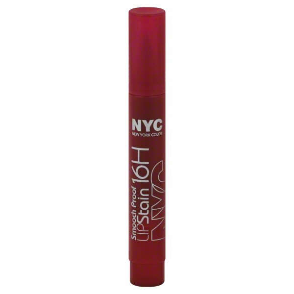 smooch proof lip stain 16h by n.y.c NYC 16 Hour 490 PERSISTANT PINK Discontinued SEALED Upgrade your lip game with the New York Color Smooch Proof Lip Stain in Rock On Ruby NYC SMOOCH PROOF 16h lip