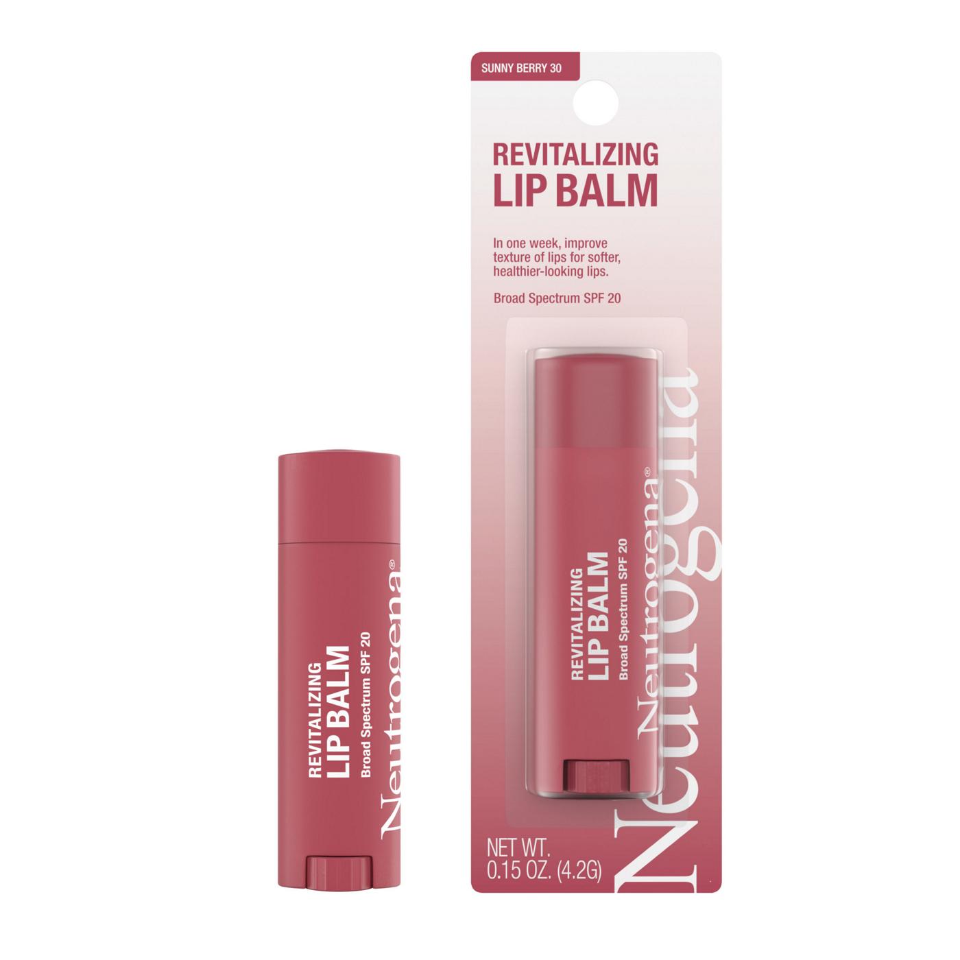 Neutrogena Revitalizing SPF 20 Tinted Lip Balm - Sheer Sunny Berry; image 6 of 6