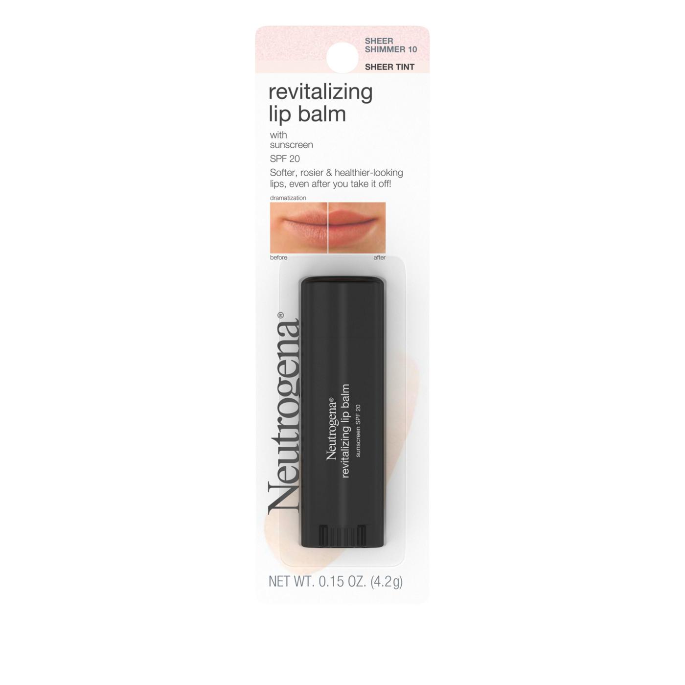 Neutrogena Revitalizing 10 Sheer Shimmer Lip Balm; image 1 of 3