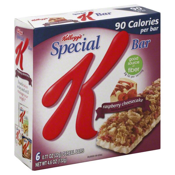 Kellogg's Special K Raspberry Cheesecake Cereal Bars Shop Snacks