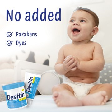 Desitin Daily Defense Diaper Rash Cream with Zinc Oxide, 16 oz
