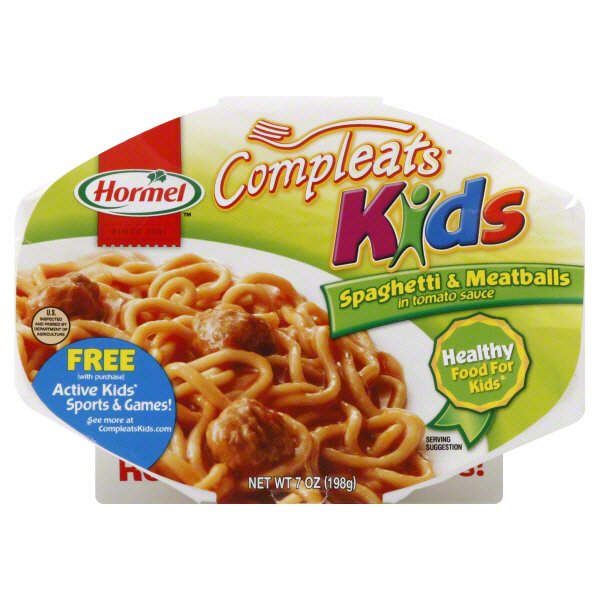 Hormel Compleats Kids Spaghetti and Meatballs in Tomato Sauce Shop
