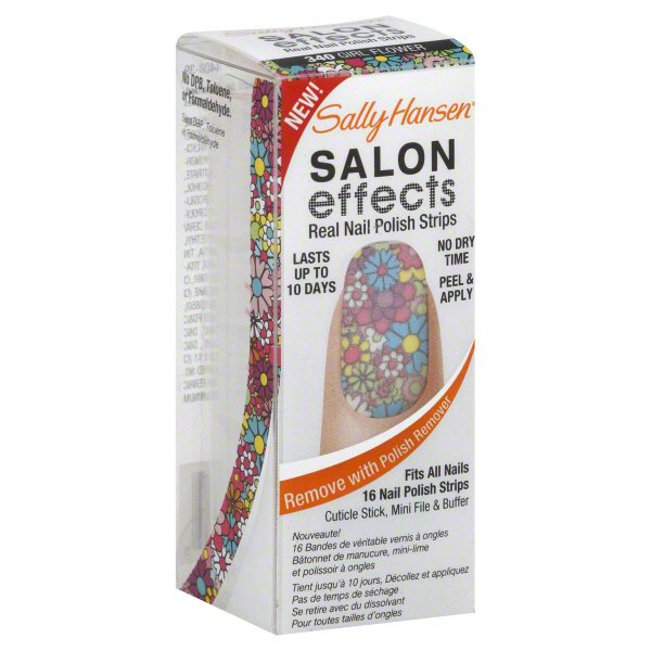 Sally Hansen Salon Effects Nail Polish Strips Girl Flower Shop Nail