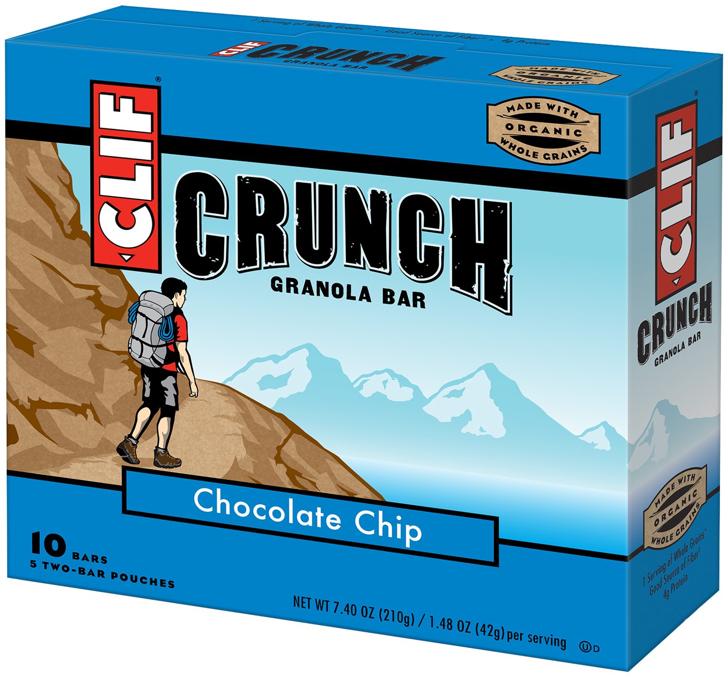 Clif Crunch Chocolate Chip Granola Bars Shop Granola & Snack Bars at