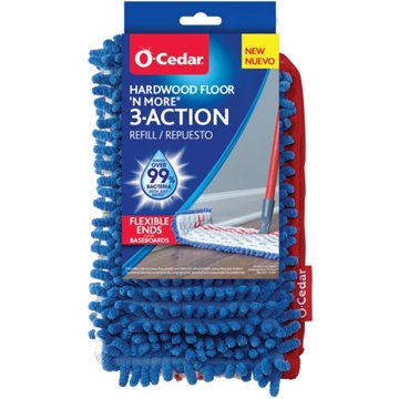 O-Cedar Hardwood Floor 'N More 3-Action Mop Refill