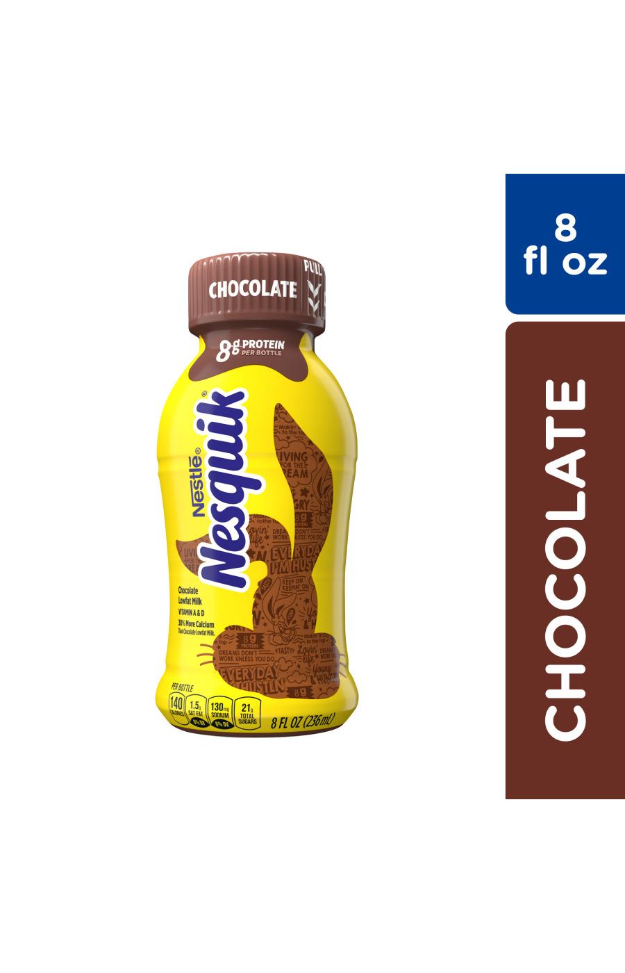 Nestle Nesquik Chocolate Lowfat Milk; image 8 of 8