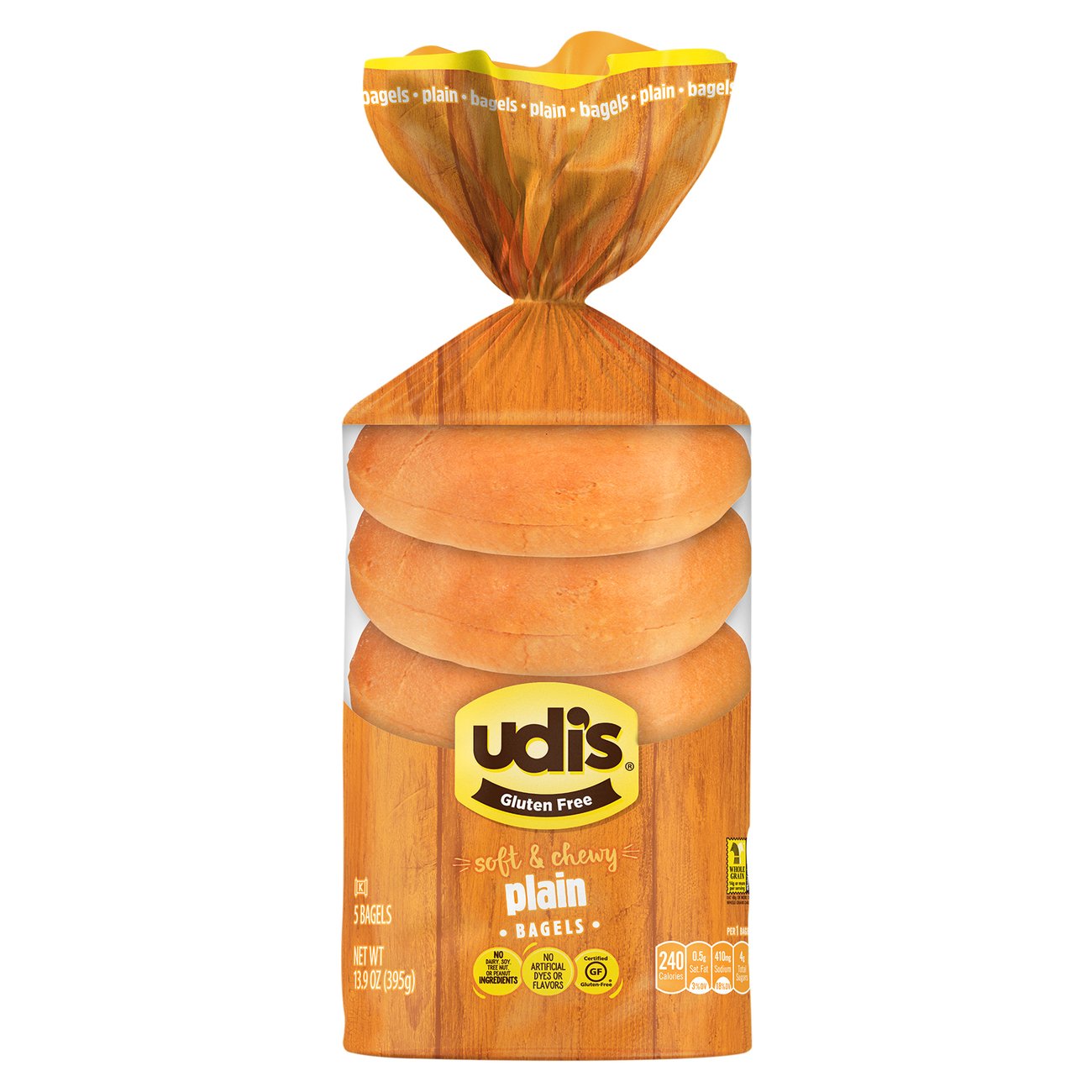 Udi's Gluten Plain Bagels - Shop Bread Goods at H-E-B