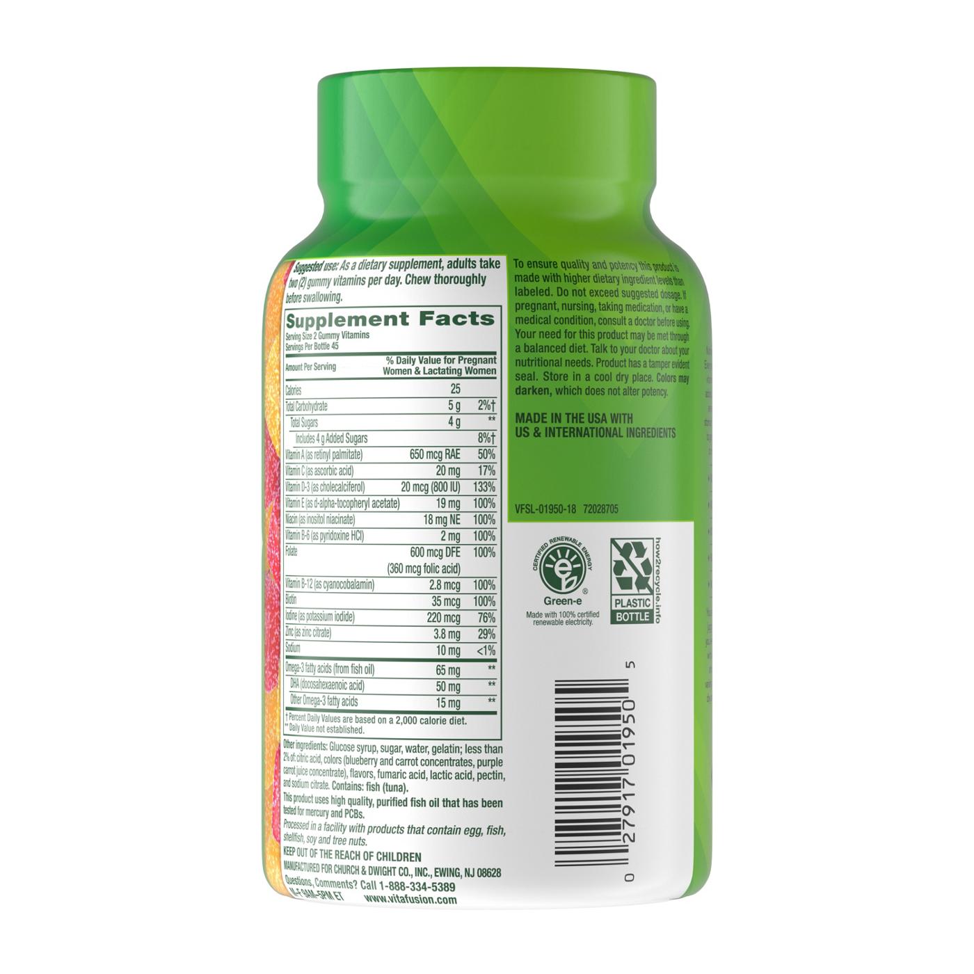 Vitafusion Prenatal DHA & Folic Acid Gummy Vitamins; image 3 of 6