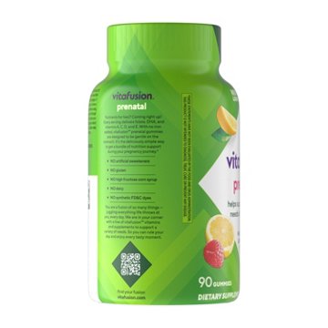 Vitafusion Prenatal DHA & Folic Acid Gummy Vitamins, 90 ct