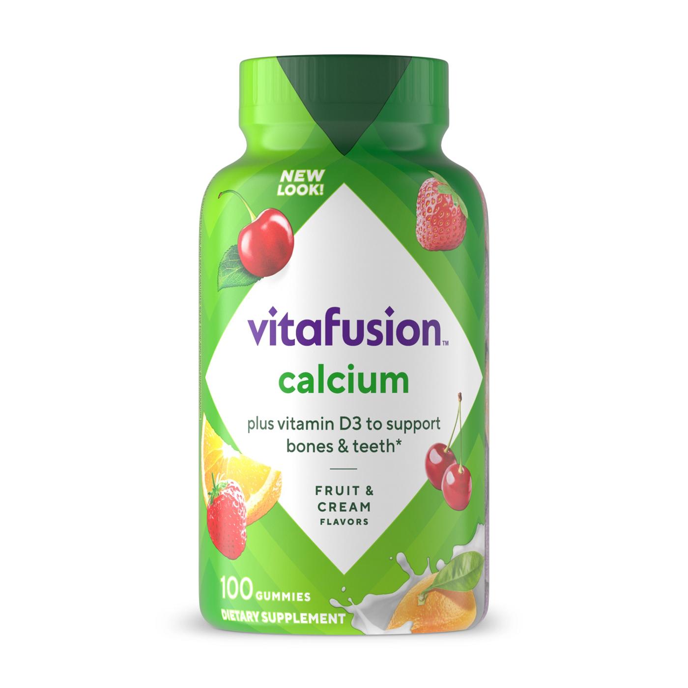 Vitafusion Calcium Gummy Vitamins - Fruit & Cream; image 1 of 6