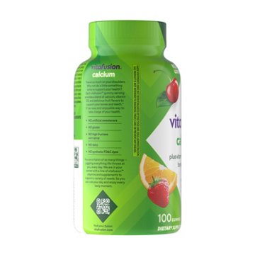 Vitafusion Calcium Gummy Vitamins - Fruit & Cream, 100 ct