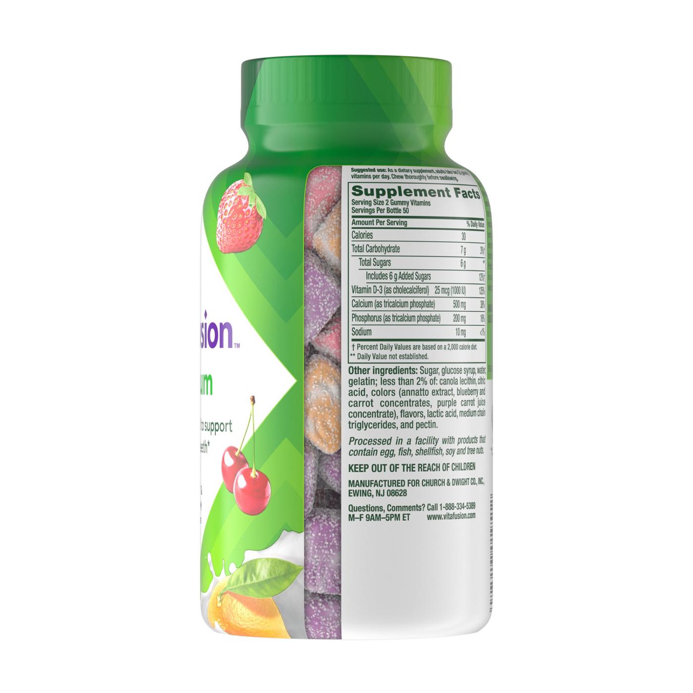 Vitafusion Calcium Gummy Vitamins - Fruit & Cream; image 4 of 6