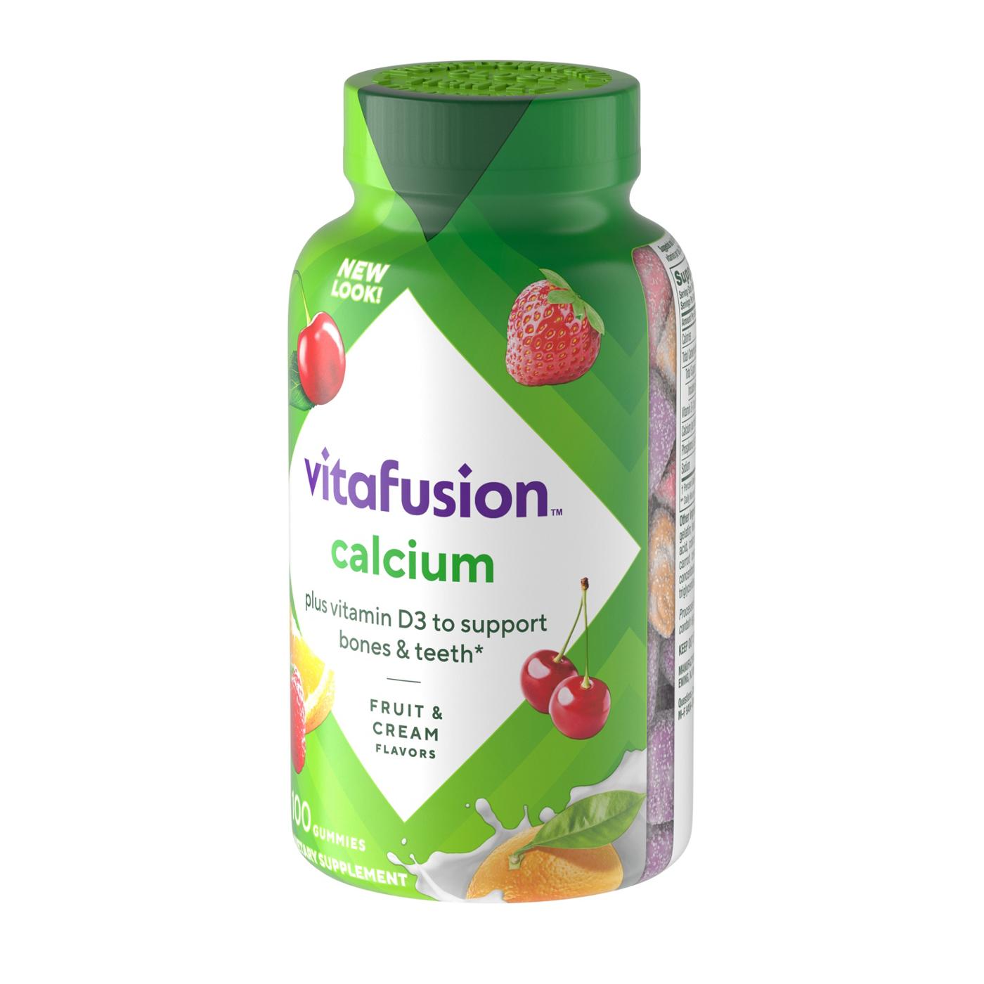 Vitafusion Calcium Gummy Vitamins - Fruit & Cream; image 5 of 6