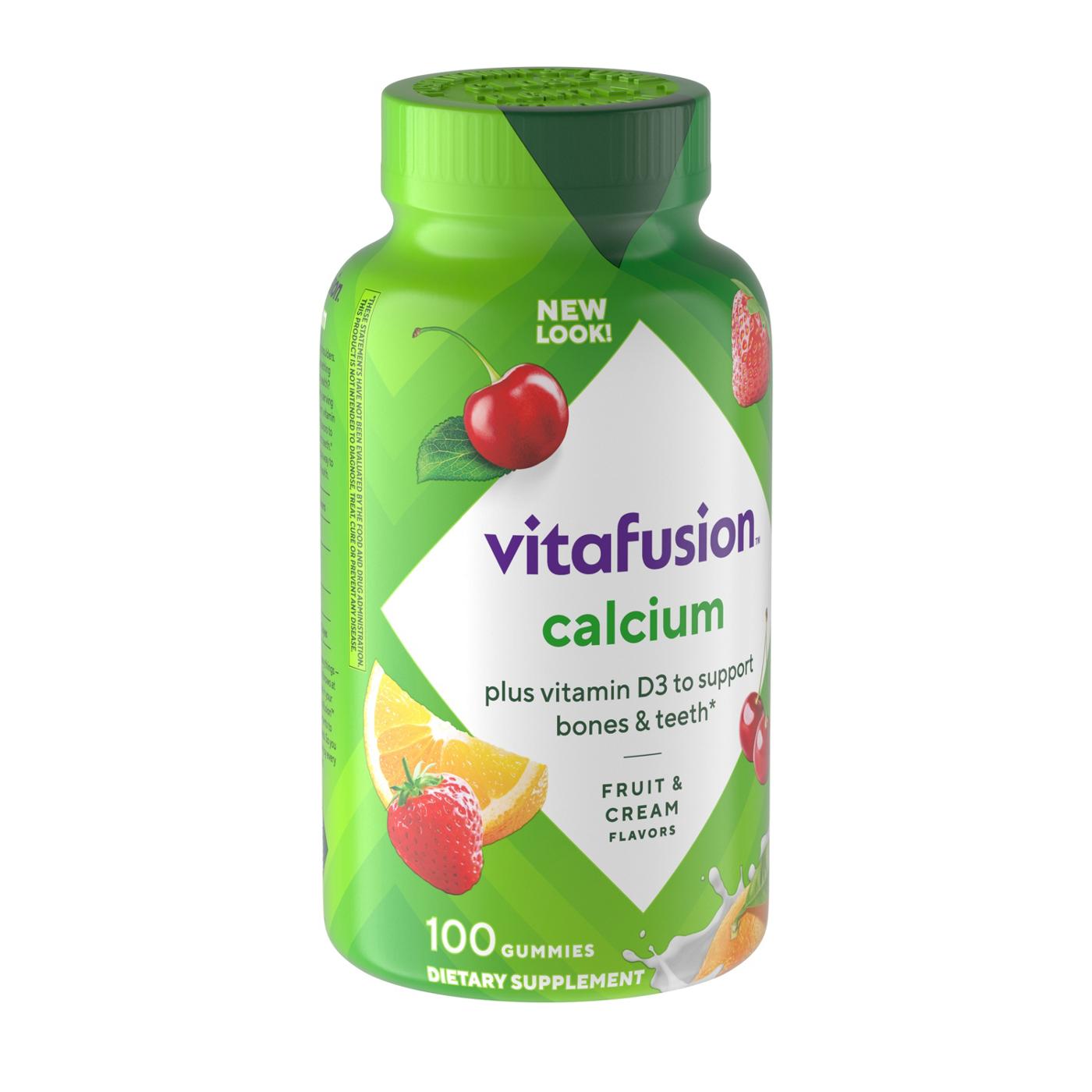 Vitafusion Calcium Gummy Vitamins - Fruit & Cream; image 6 of 6