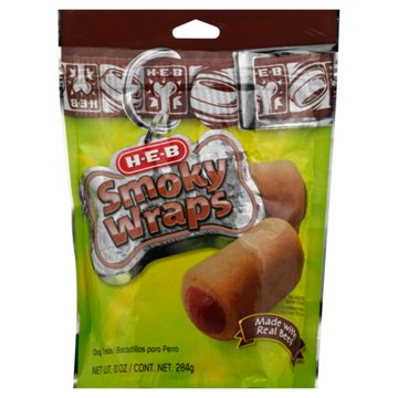 H-E-B Smoky Wraps Beef Dog Treats, 10 oz