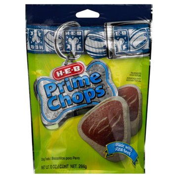 H-E-B Prime Chops Beef Dog Treats, 10 oz