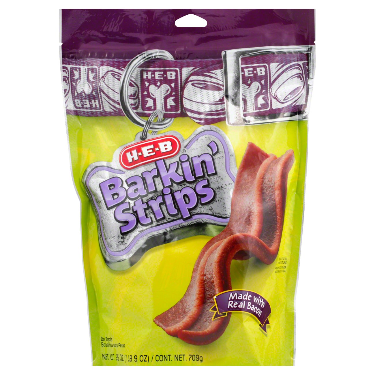 H E B Barkin Bacon Strips Dog Treats Shop Jerky treats at H E B