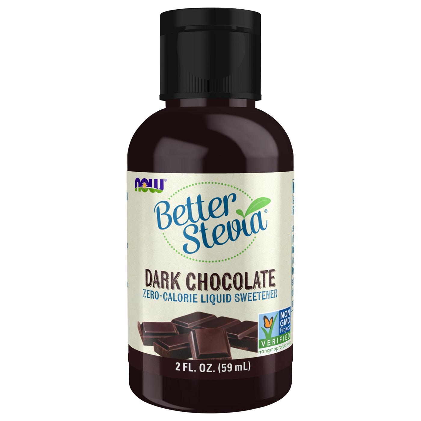 NOW Better Stevia Dark Chocolate Liquid Sweetener; image 1 of 2