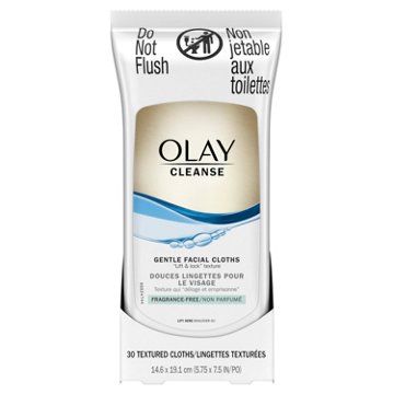 Olay Daily Gentle Clean Wet Cleansing Cloths, 30 ct