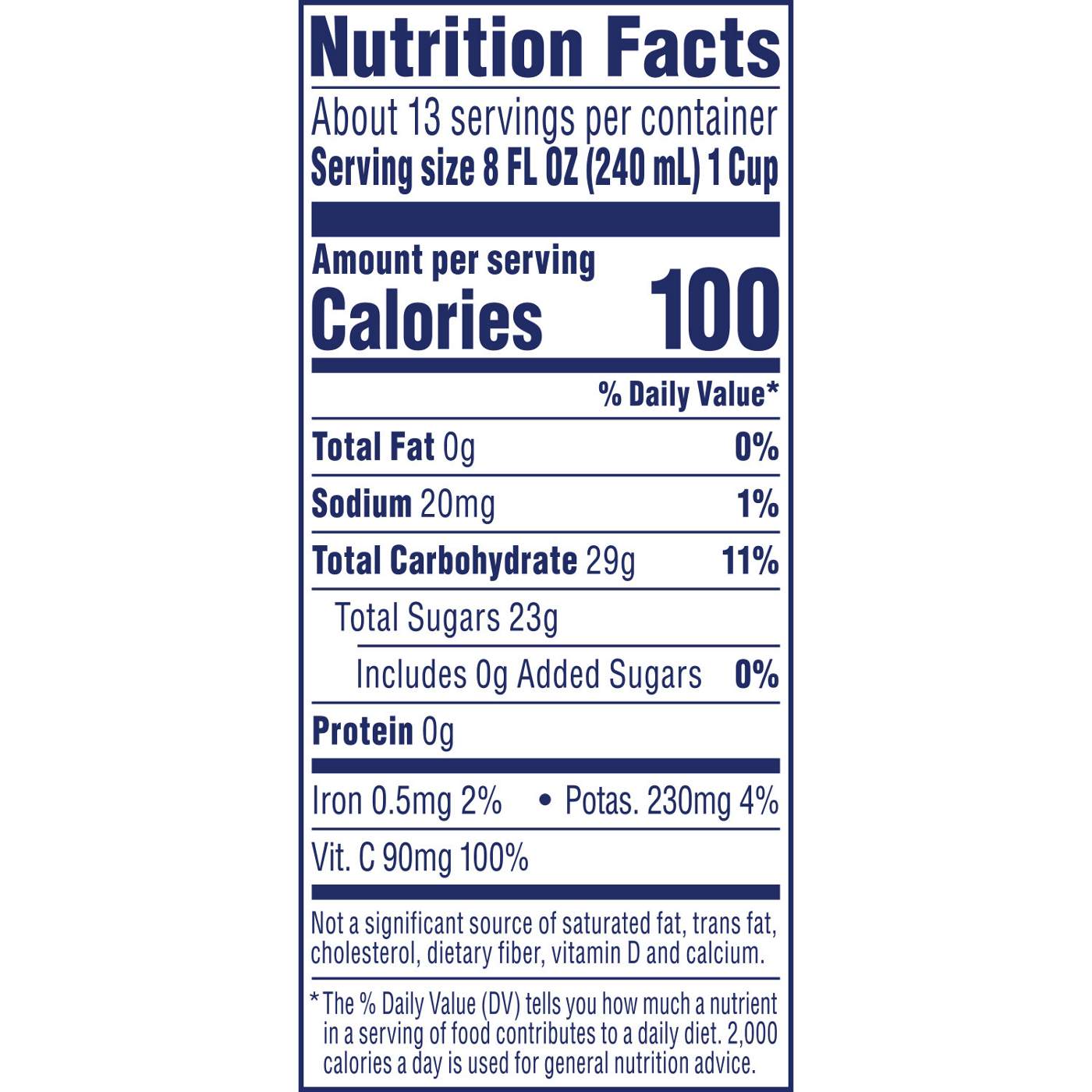 Ocean Spray 100% Cranberry Juice Blend; image 5 of 7