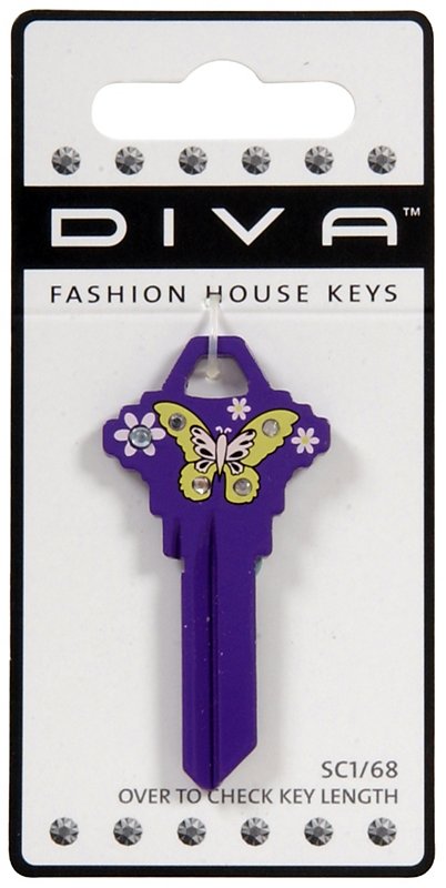 Purple Diva Fashion House Keys Butterfly SC1/68 