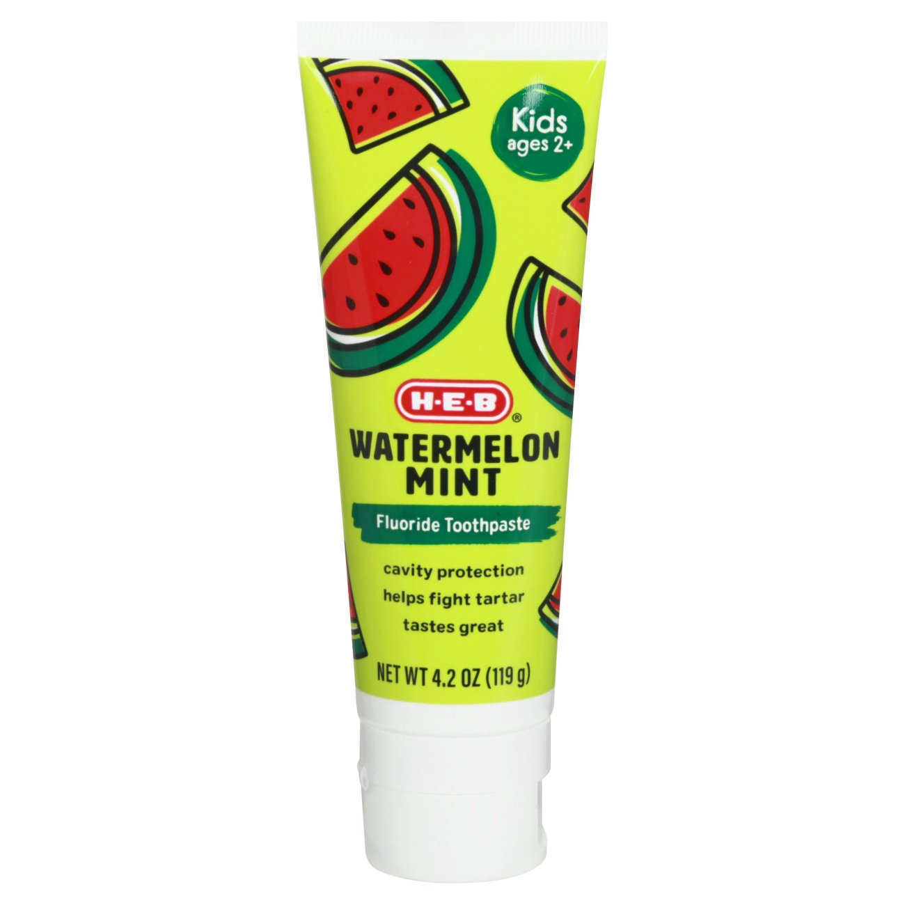 HEB Kids Cavity Protection Watermelon Mint Flavor Fluoride Toothpaste