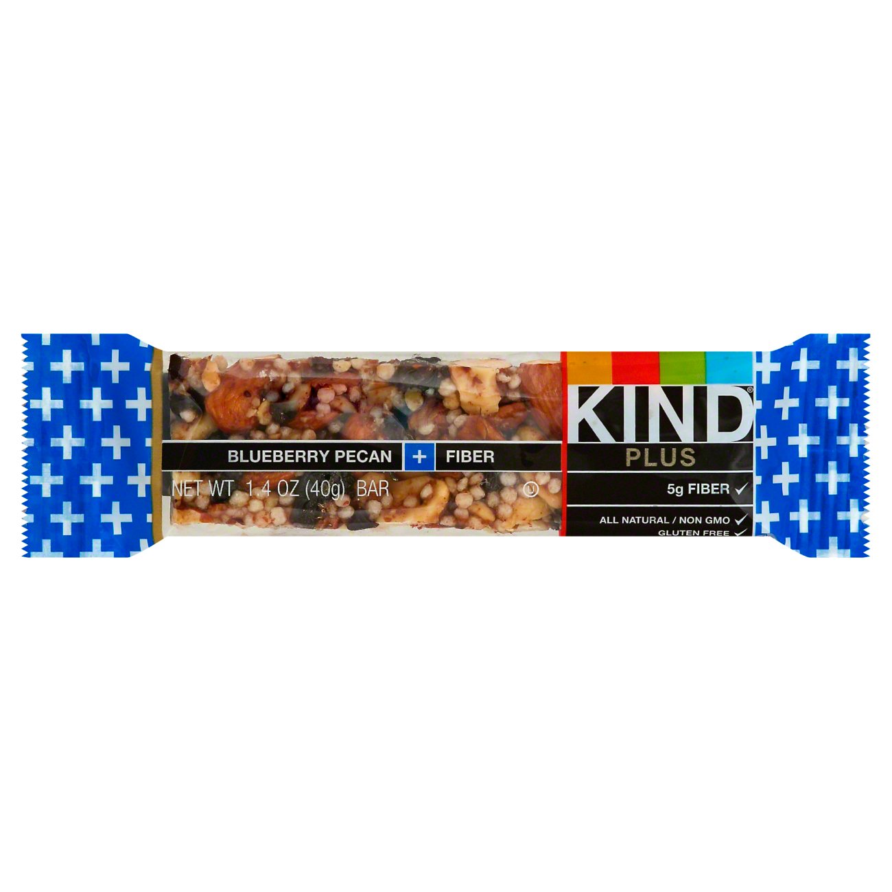 Kind Plus Blueberry Pecan & Fiber Bar Shop Granola & Snack Bars at HEB
