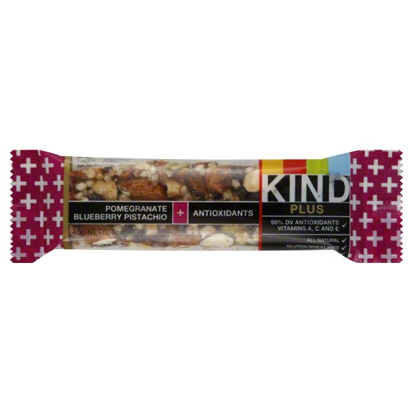 Kind Plus Pomegranate Blueberry and Pistachio Fruit and Nut Bar - Shop ...