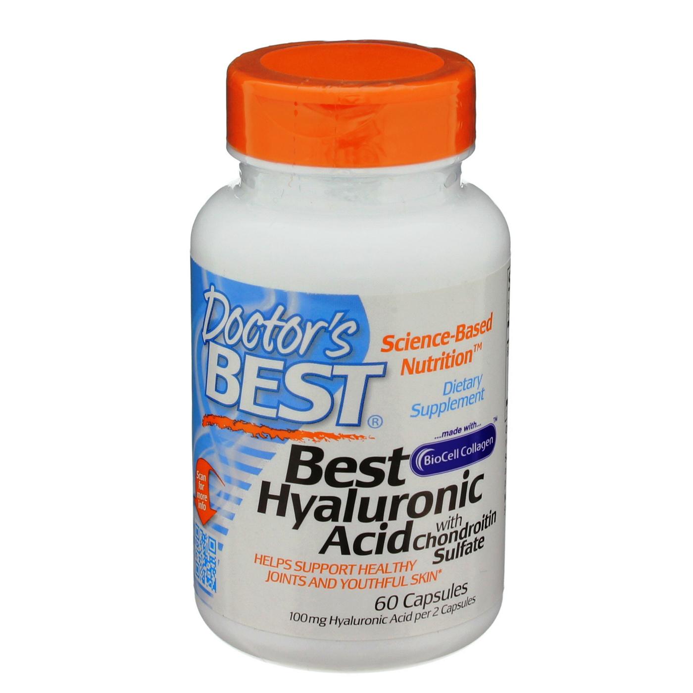 Doctor's Best Hyaluronic Acid With Chondroitin Sulfate Capsules; image 1 of 2