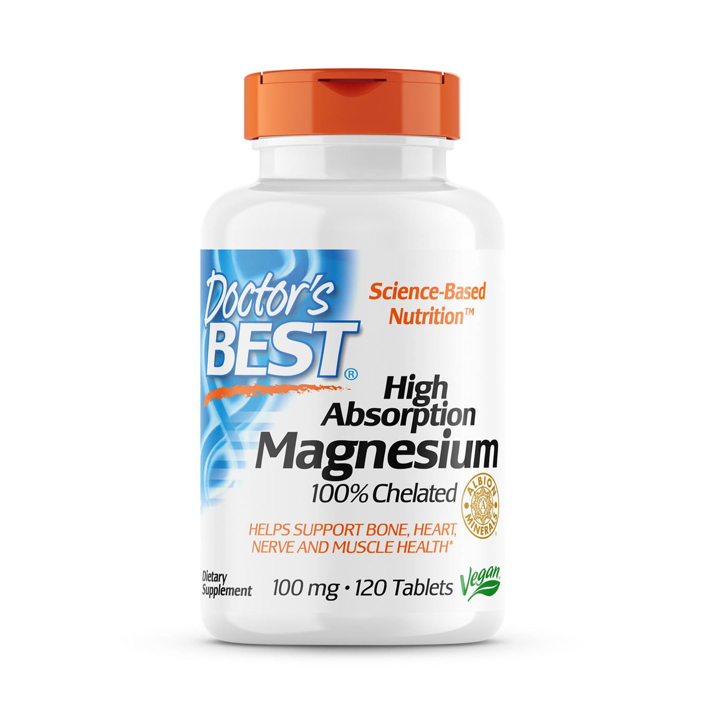Doctor's Best Hi Abs 100% Chelated Magnesium; image 1 of 2