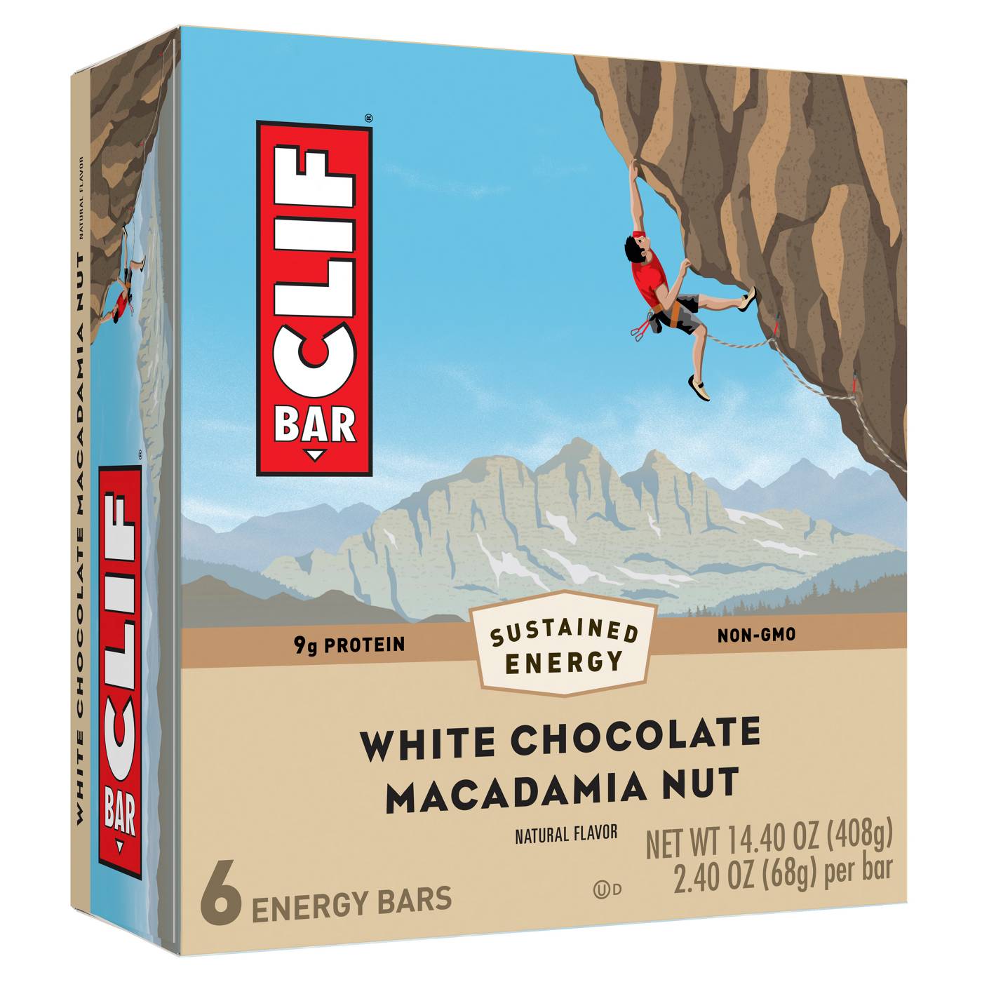 Clif Bar 9g Protein Energy Bars - White Chocolate Macadamia Nut; image 1 of 7