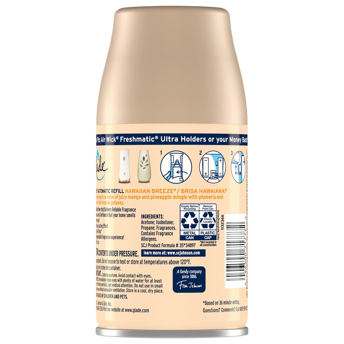 Glade Automatic Spray Refill, Air Freshener, Hawaiian Breeze; image 2 of 10