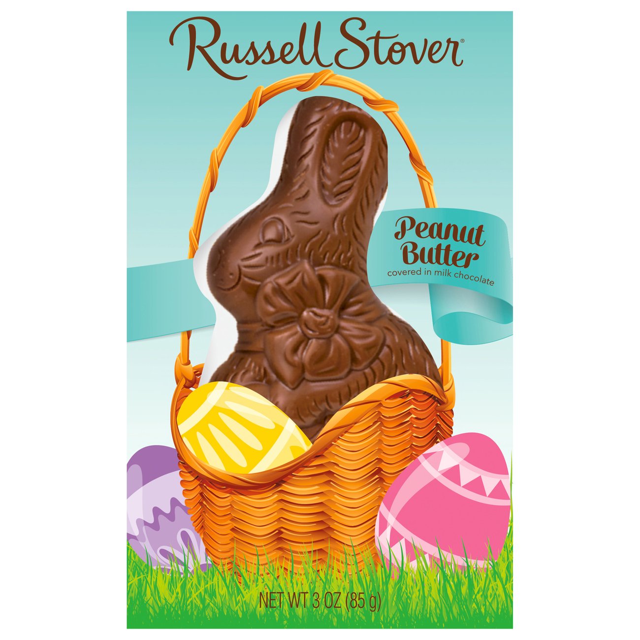 Russell Stover Peanut Butter Milk Chocolate Bunny Easter Candy - Shop ...
