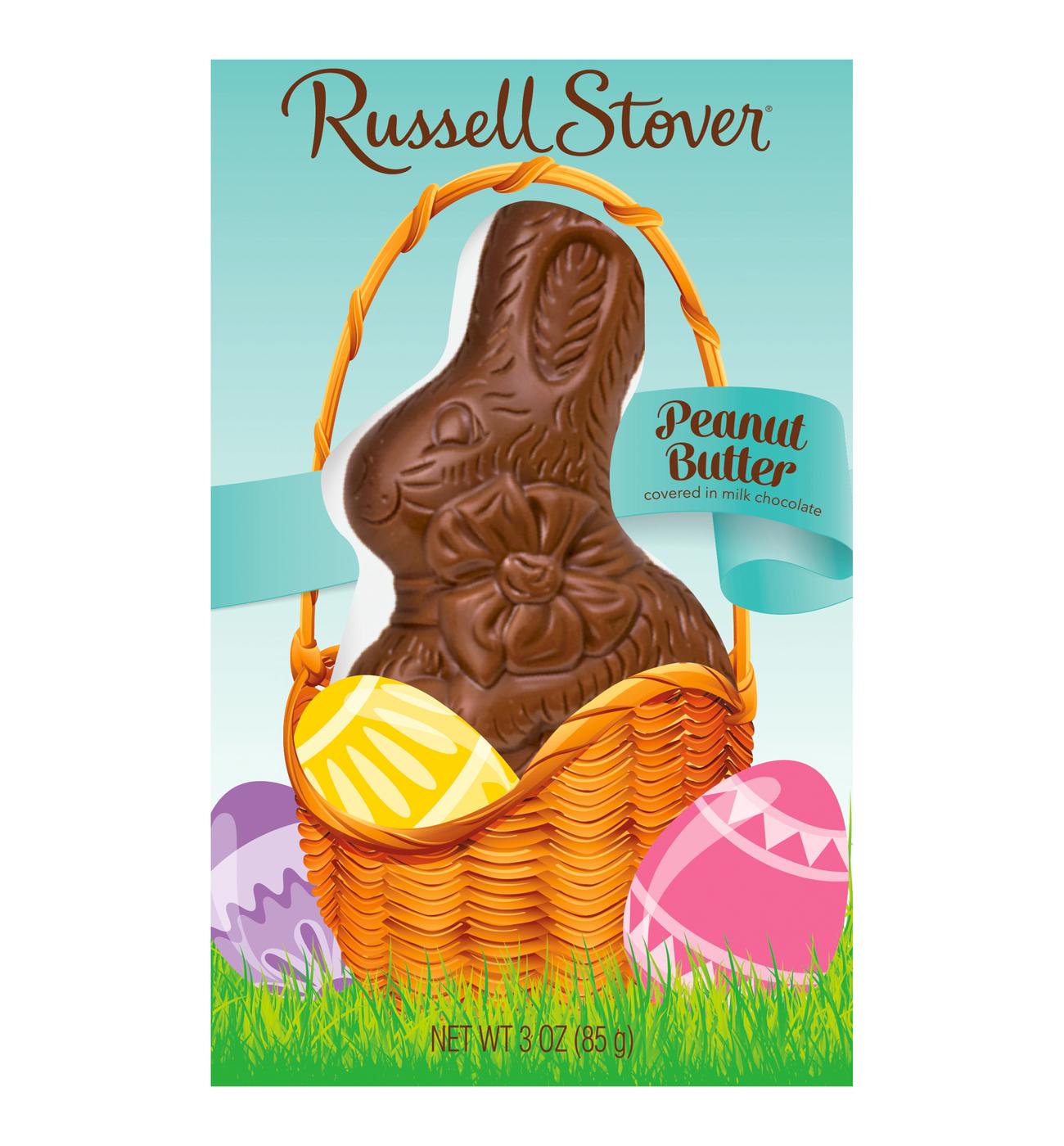 Russell Stover Peanut Butter Milk Chocolate Bunny Easter Candy; image 1 of 2