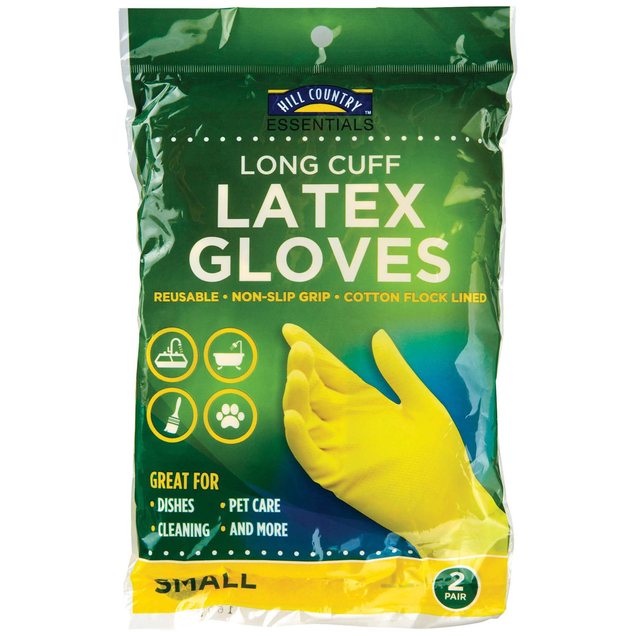 Hill Country Essentials Long Cuff Latex Gloves Shop Gloves at HEB