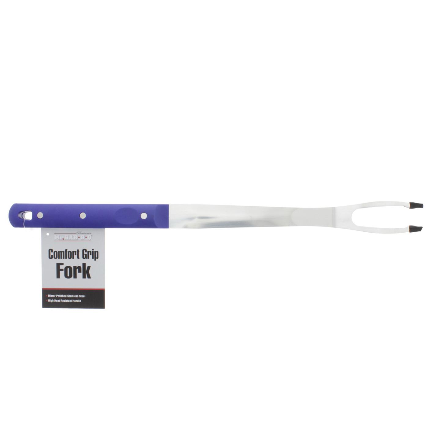 Mr. Bar-B-Q Comfort Grip Fork, Blue; image 3 of 3