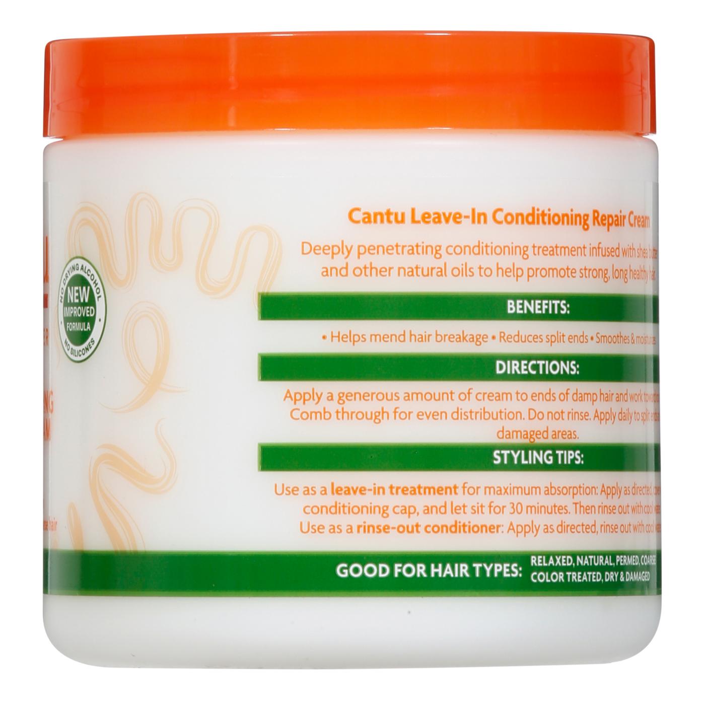 Cantu Shea Butter Leave-In Conditioning Repair Cream; image 4 of 4