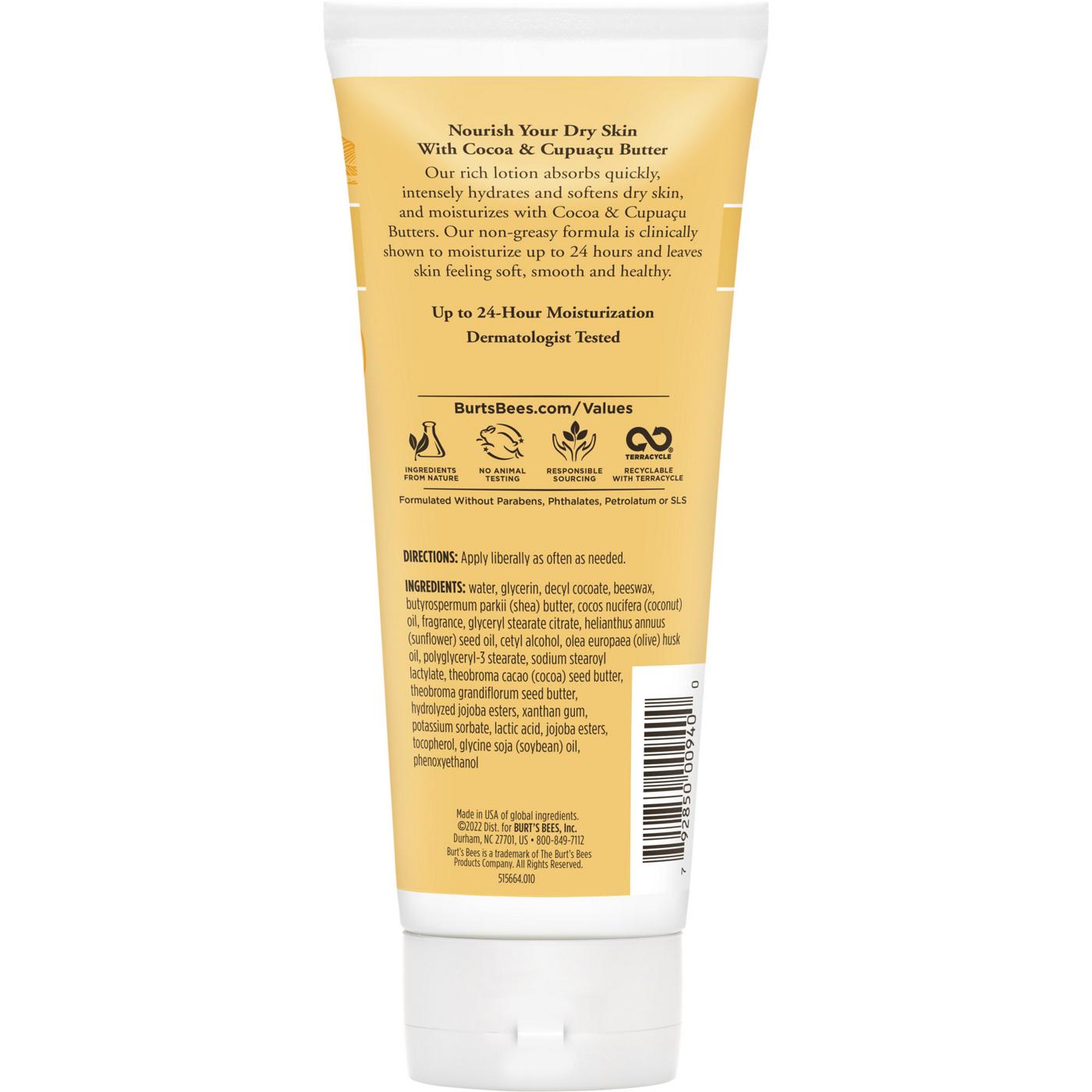 Burt's Bees Dry Skin Body Lotion Cocoa & Cupuacu Butters Shop Body