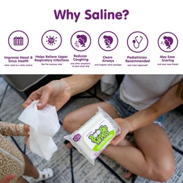 Boogie Wipes Gentle Saline Nose Wipes - Unscented, 30 ct