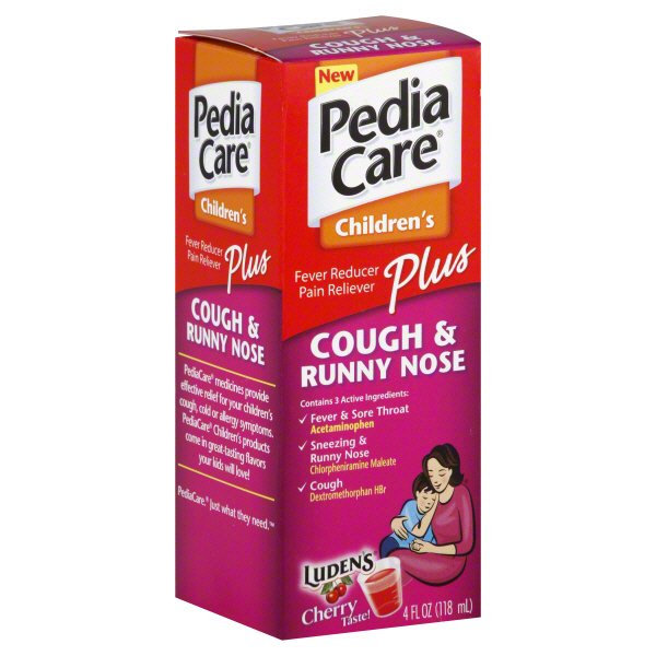 PediaCare Children's Plus Luden's Cherry Taste Cough and Runny Nose