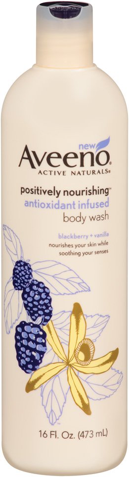 Aveeno Active Naturals Positively Nourishing Body Wash, Blackberry